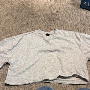 Wild Fable Gray Cropped Top